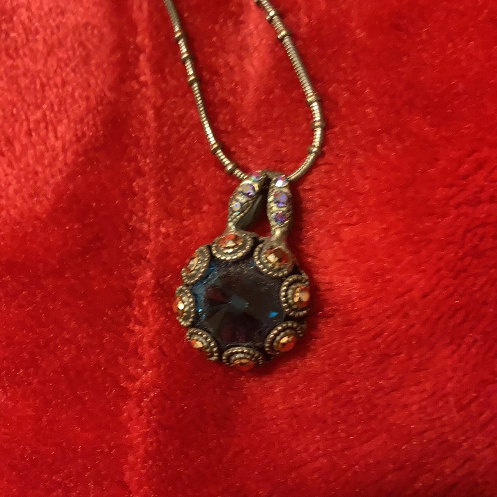 MARIANA blue jewel necklace 18”